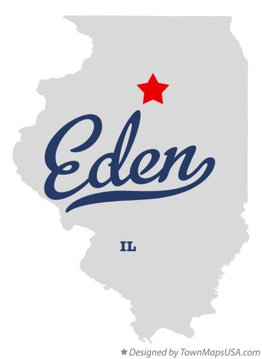 Map of Eden Illinois IL