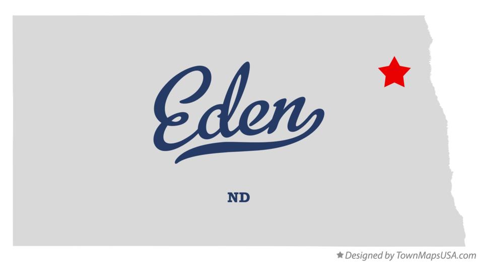 Map of Eden North Dakota ND