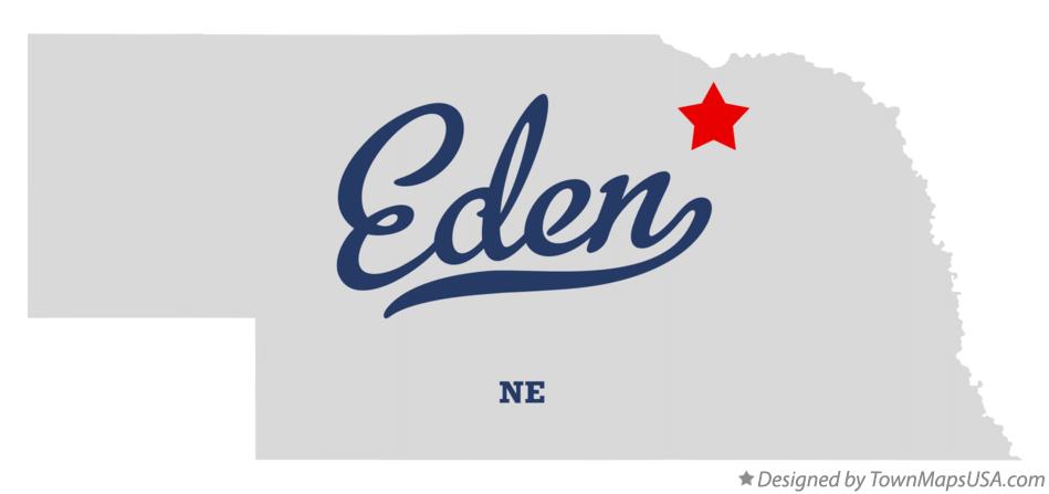 Map of Eden Nebraska NE