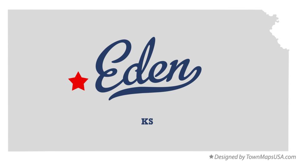 Map of Eden Kansas KS