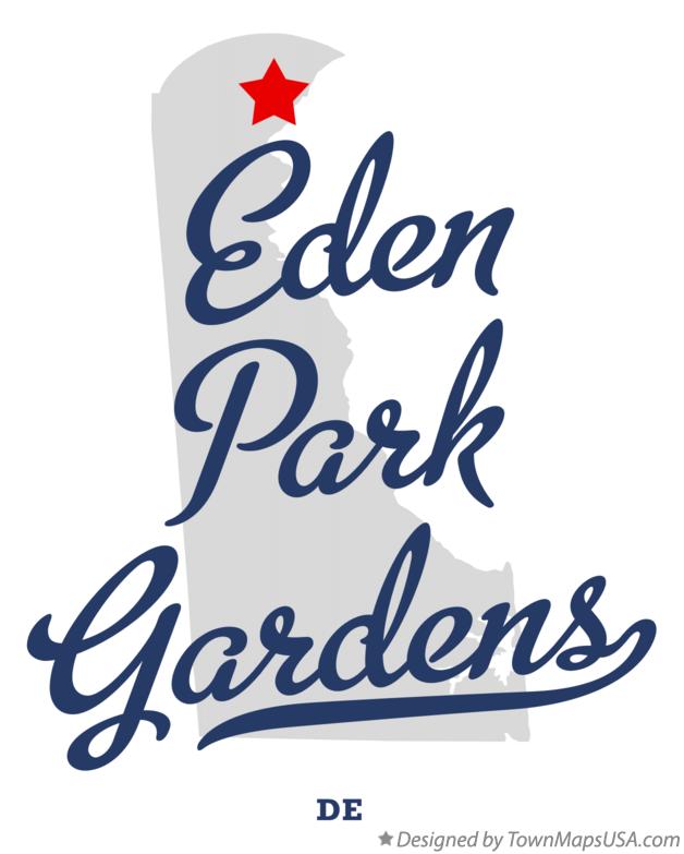 Map of Eden Park Gardens Delaware DE