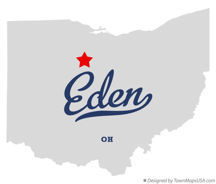 Map of Eden Ohio OH