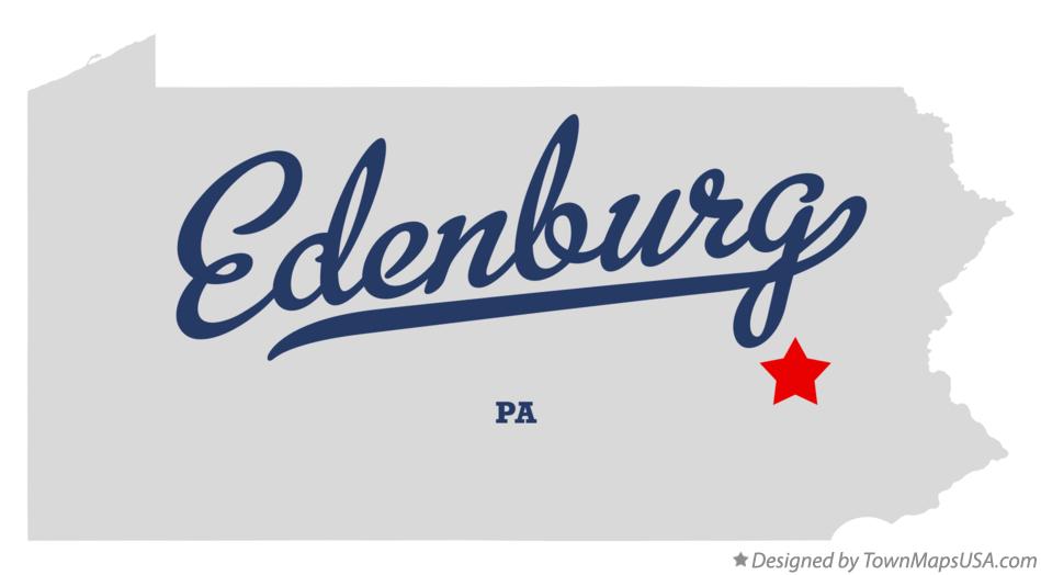 Map of Edenburg Pennsylvania PA