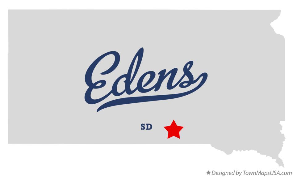 Map of Edens South Dakota SD