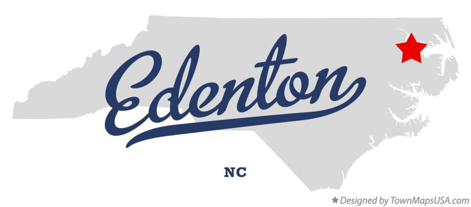 Map of Edenton North Carolina NC