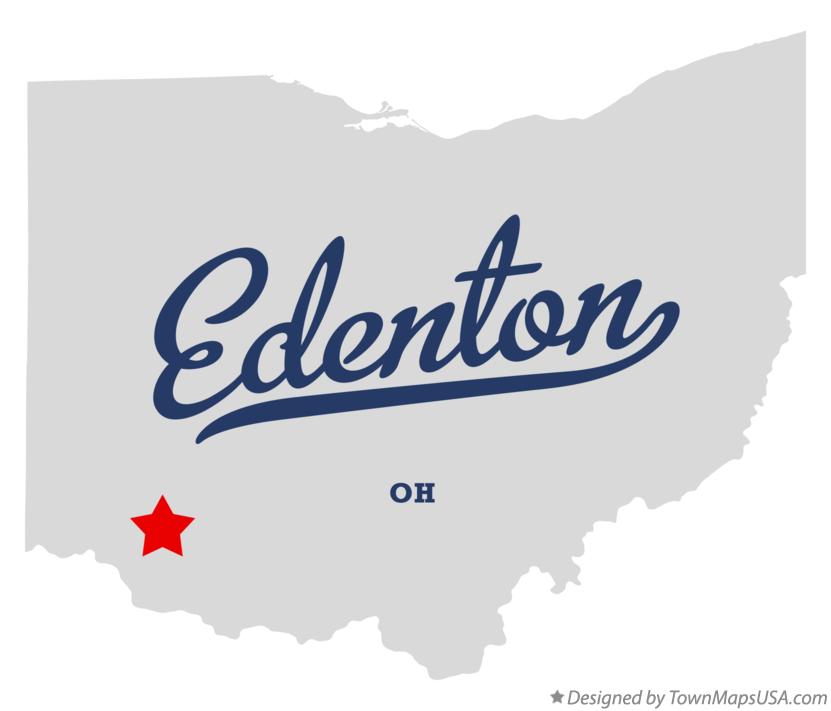 Map of Edenton Ohio OH