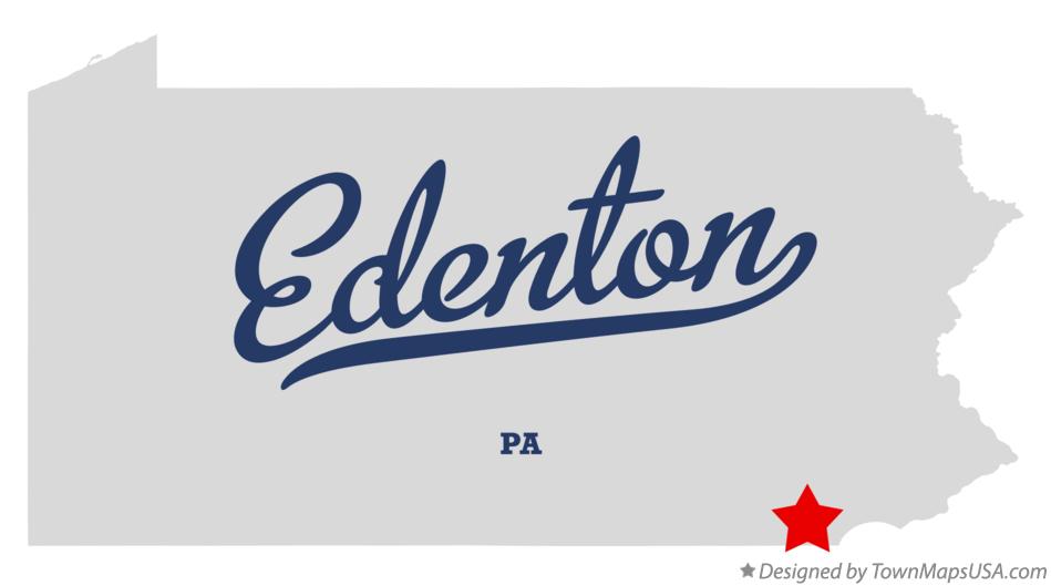Map of Edenton Pennsylvania PA