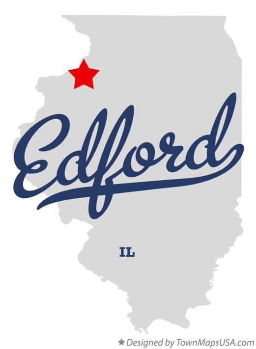 Map of Edford Illinois IL
