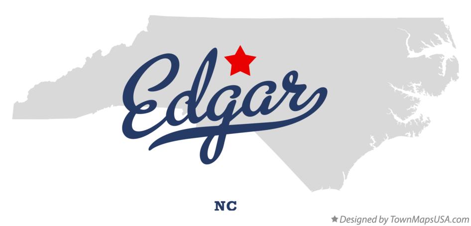 Map of Edgar North Carolina NC