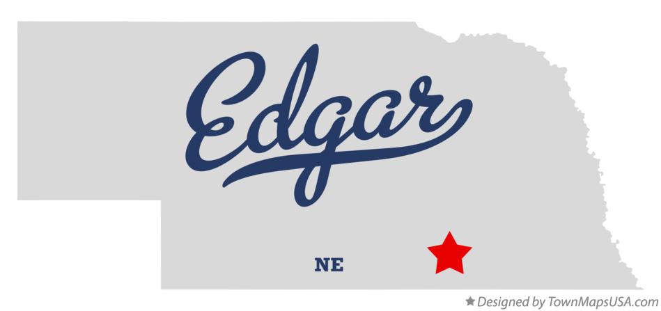 Map of Edgar Nebraska NE