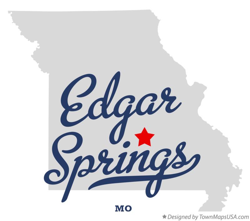 Map of Edgar Springs Missouri MO