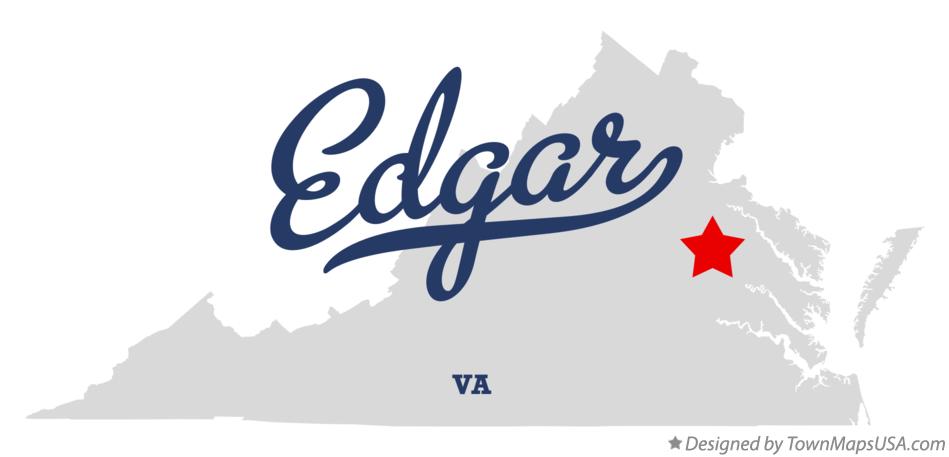 Map of Edgar Virginia VA