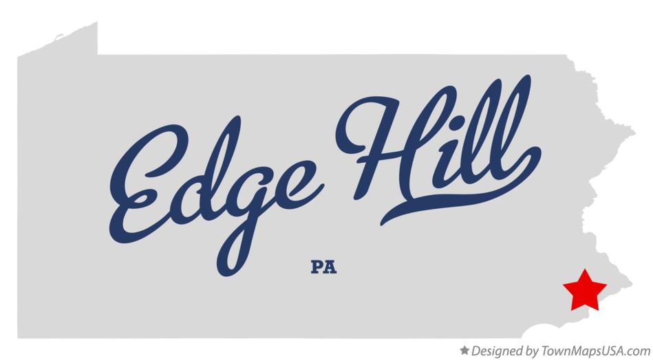 Map of Edge Hill Pennsylvania PA