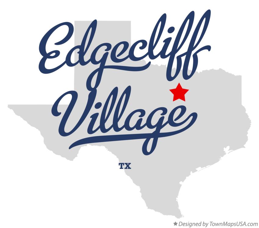 Map of Edgecliff Village Texas TX