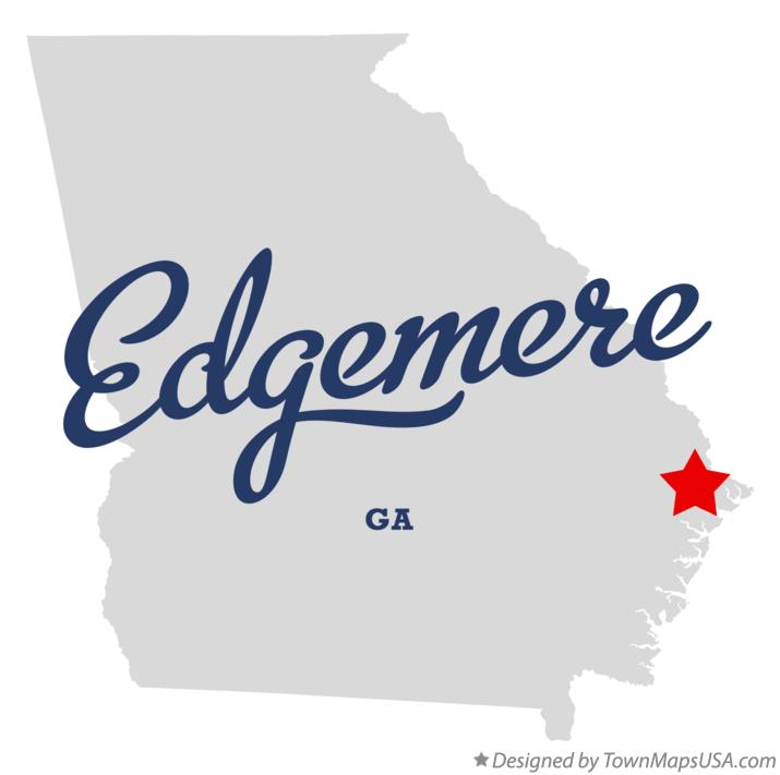 Map of Edgemere Georgia GA