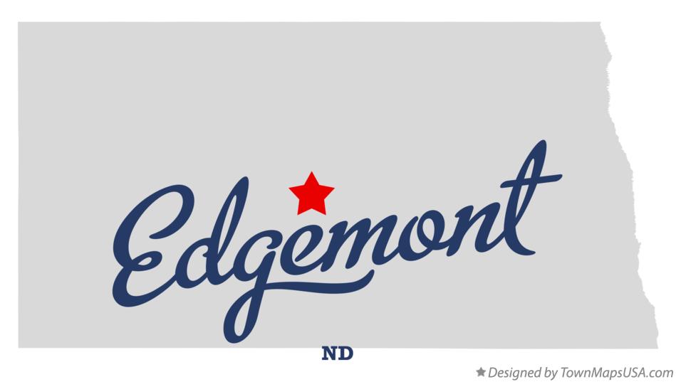 Map of Edgemont North Dakota ND