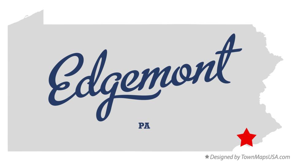 Map of Edgemont Pennsylvania PA