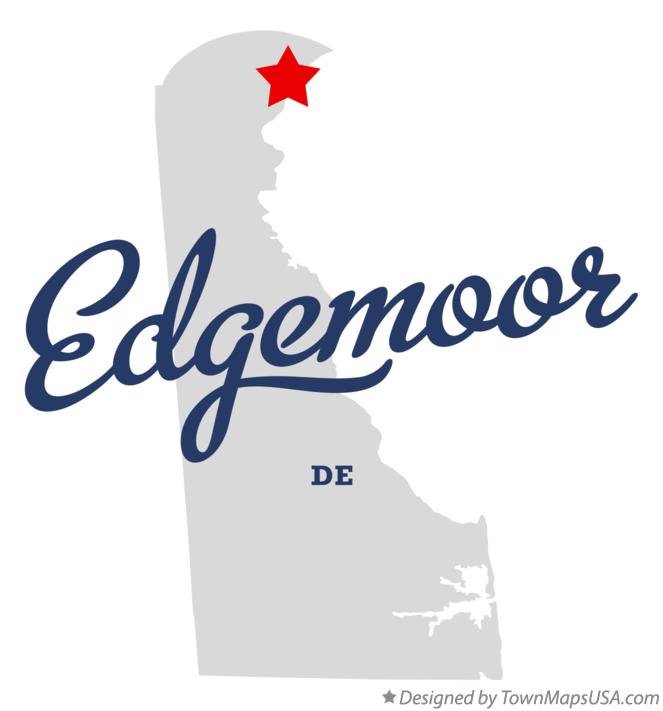 Map of Edgemoor Delaware DE
