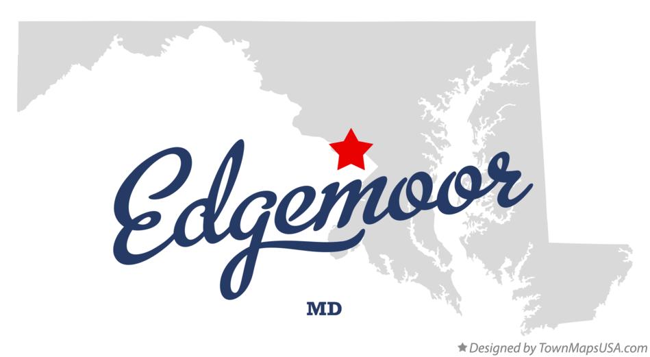 Map of Edgemoor Maryland MD