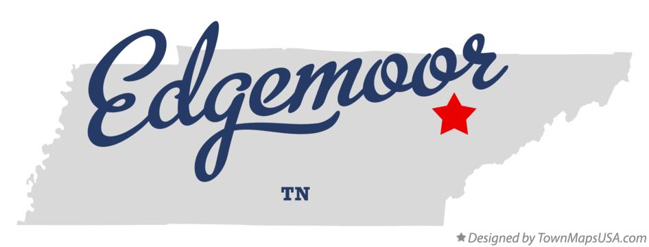 Map of Edgemoor Tennessee TN