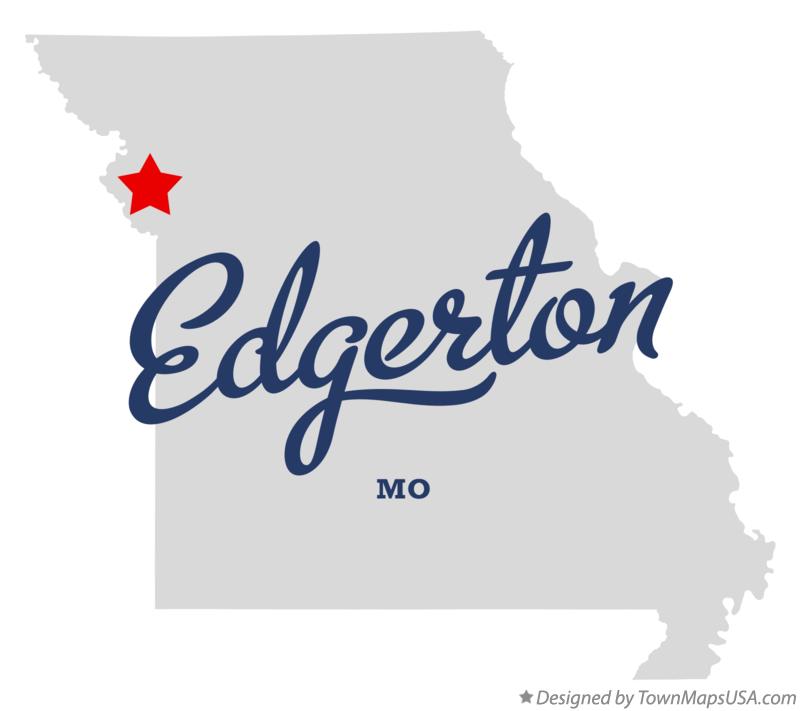 Map of Edgerton Missouri MO