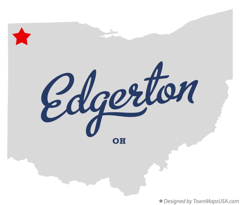 Map of Edgerton Ohio OH