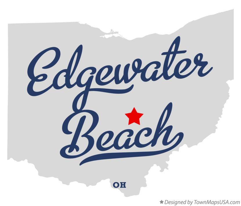 Map of Edgewater Beach Ohio OH