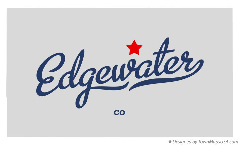 Map of Edgewater Colorado CO