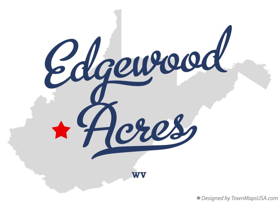 Map of Edgewood Acres West Virginia WV
