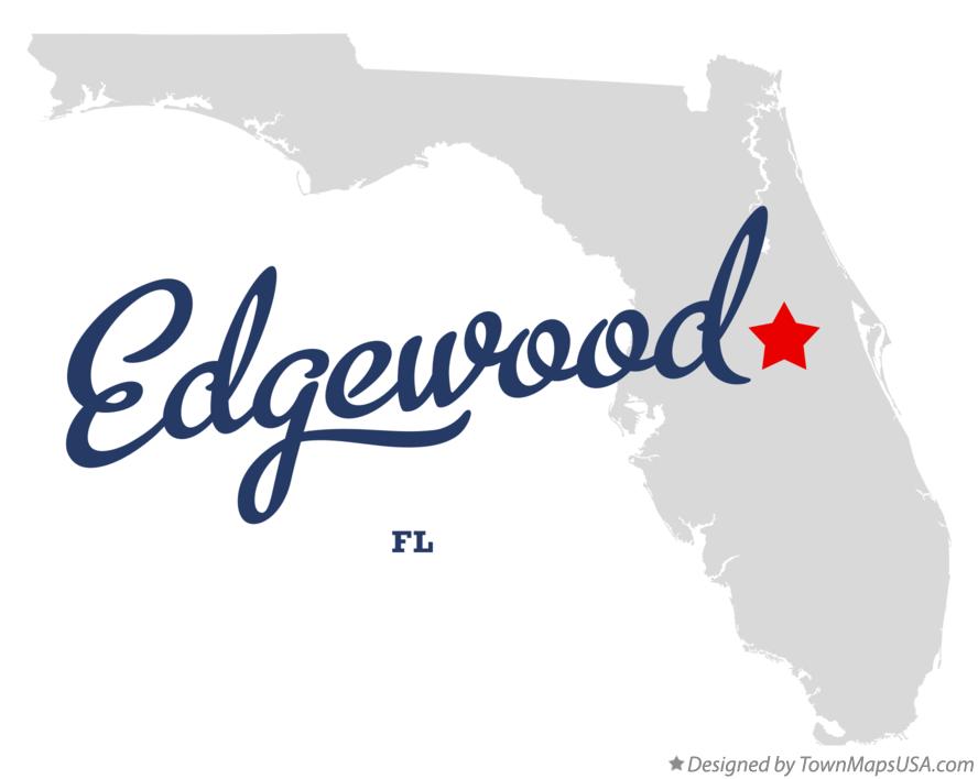 Map of Edgewood Florida FL