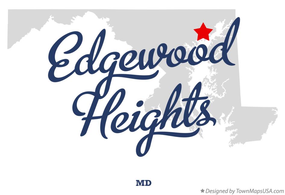 Map of Edgewood Heights Maryland MD