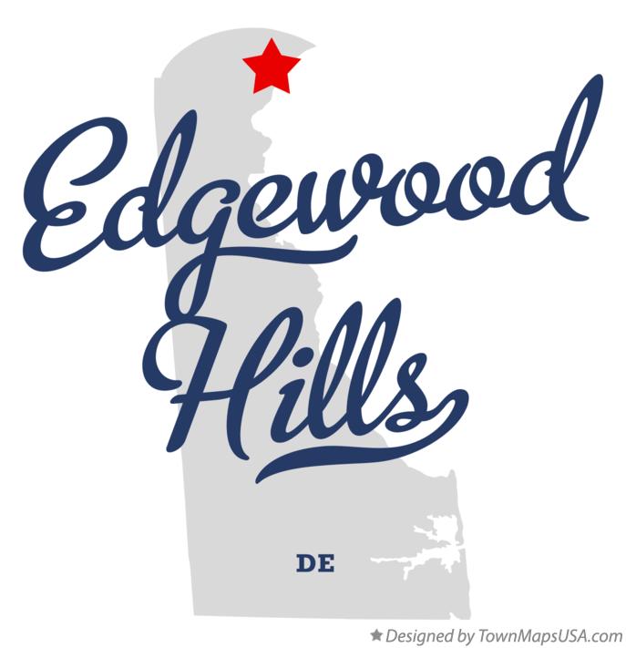 Map of Edgewood Hills Delaware DE