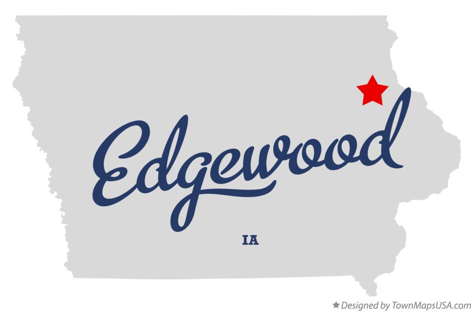 Map of Edgewood Iowa IA