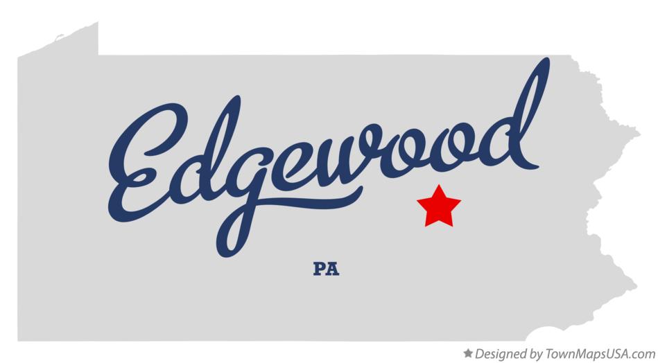 Map of Edgewood Pennsylvania PA