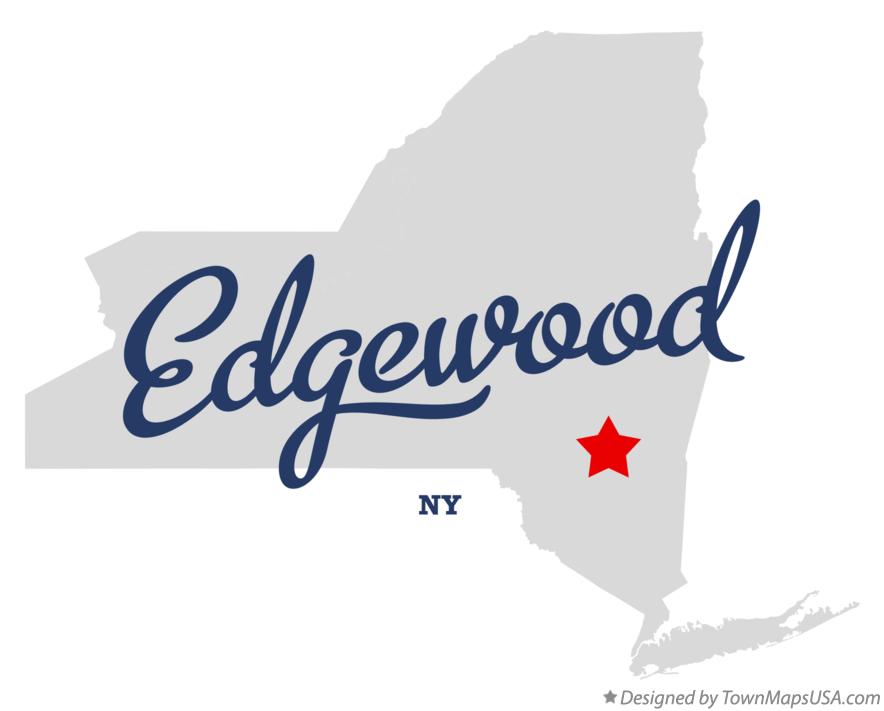 Map of Edgewood New York NY