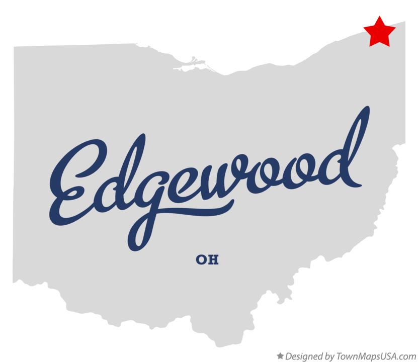 Map of Edgewood Ohio OH