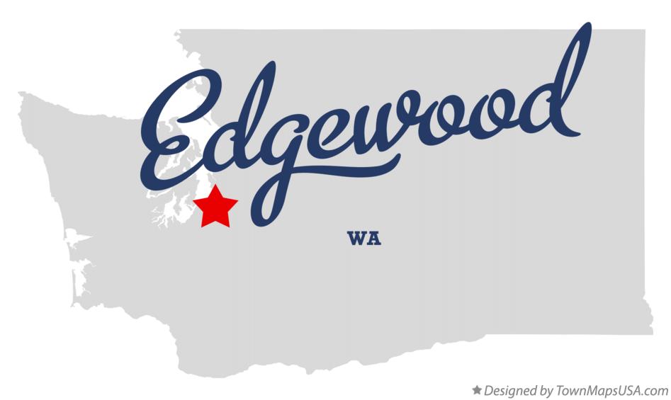 Map of Edgewood Washington WA