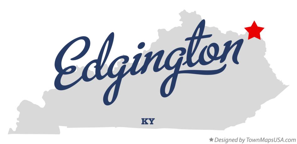 Map of Edgington Kentucky KY