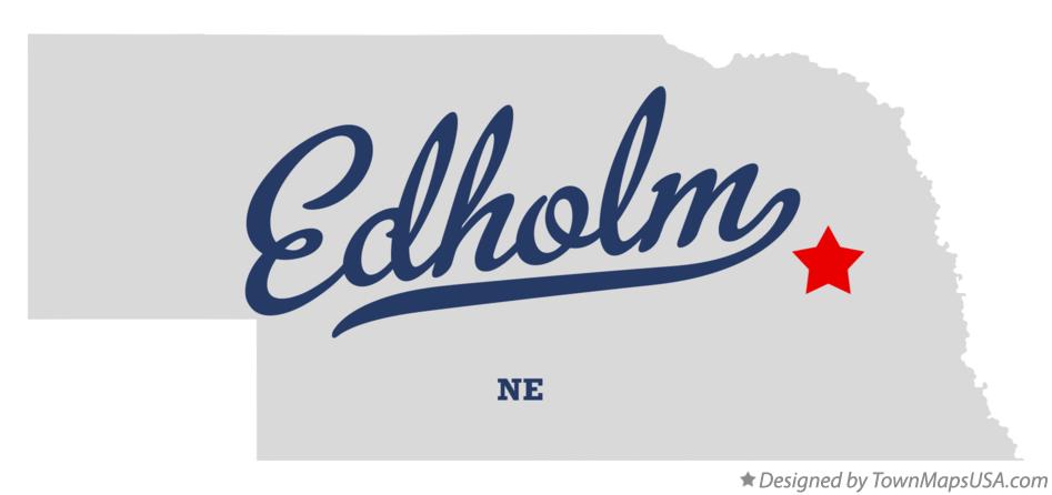 Map of Edholm Nebraska NE