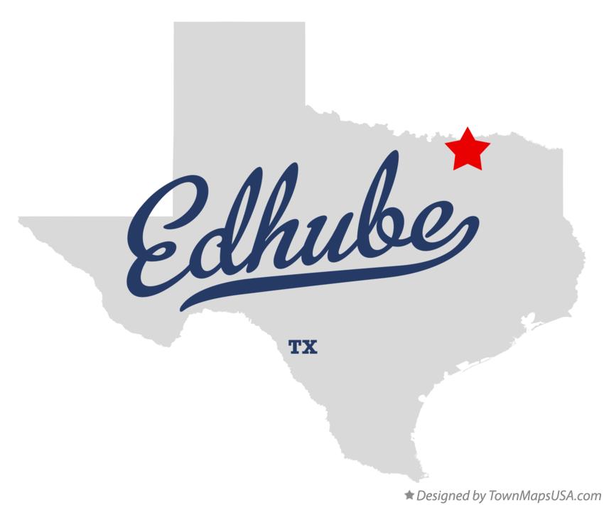 Map of Edhube Texas TX