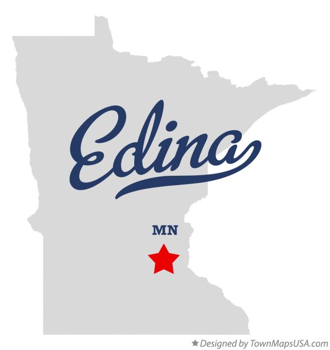 Map of Edina Minnesota MN