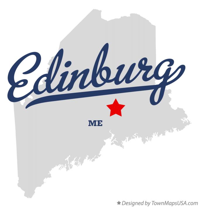 Map of Edinburg Maine ME