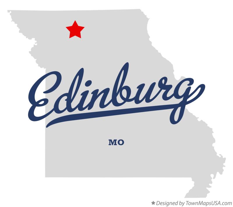 Map of Edinburg Missouri MO