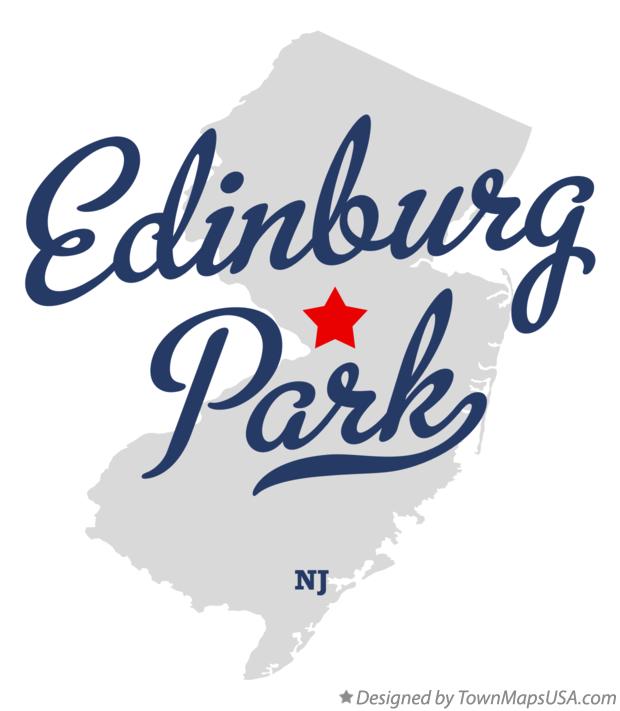 Map of Edinburg Park New Jersey NJ