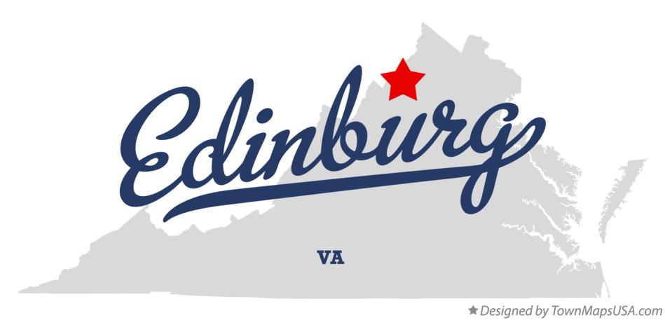 Map of Edinburg Virginia VA