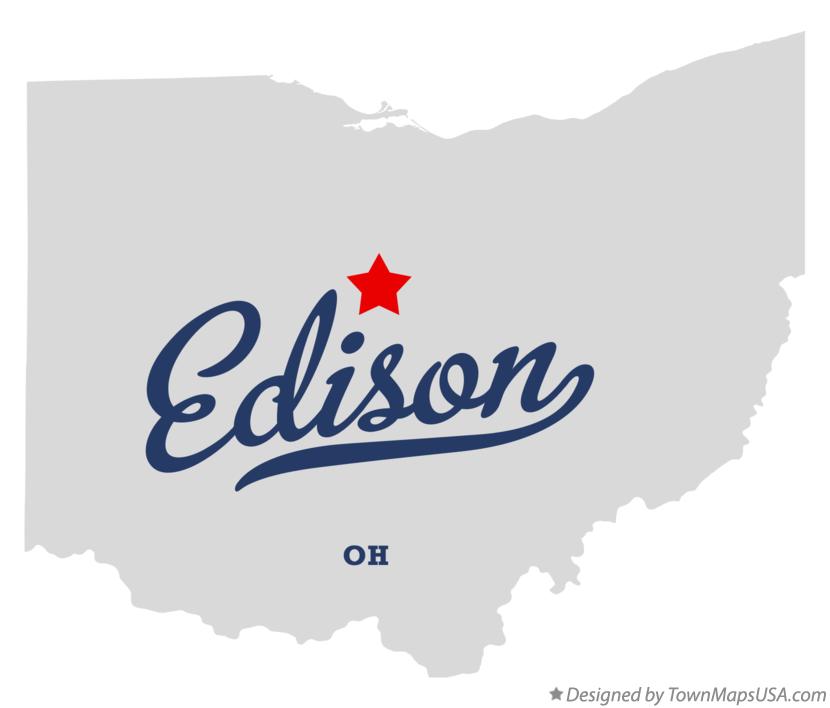 Map of Edison Ohio OH