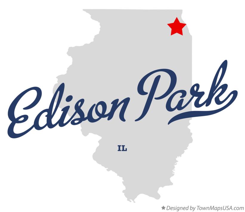 Map of Edison Park Illinois IL