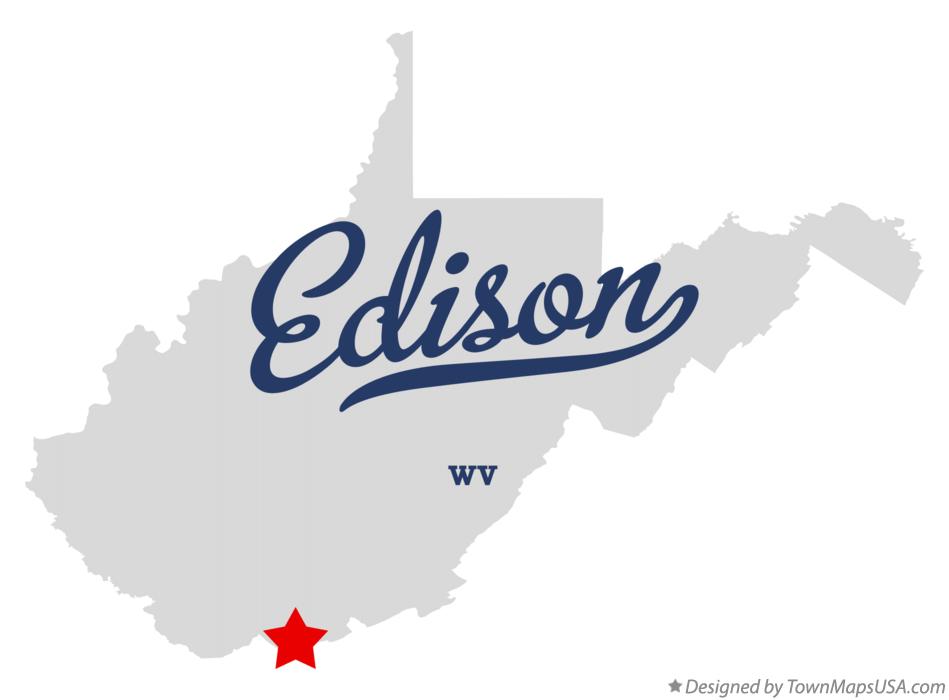 Map of Edison West Virginia WV