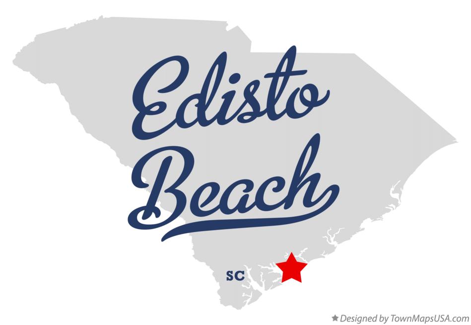 Map of Edisto Beach South Carolina SC