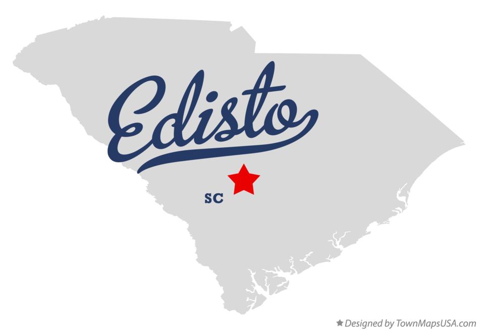 Map of Edisto South Carolina SC
